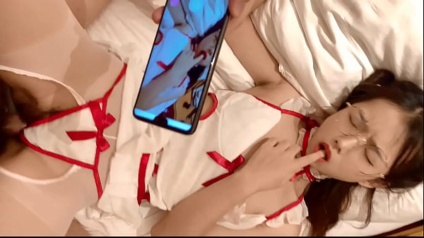 Phang em ghệ xinh xắn cosplay y tá tà dâm